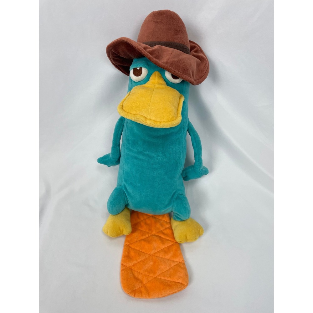 Disney Parks Phineas Ferb Platypus Perry Agent P Plush Stuffed Animal Detective